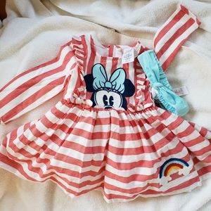 Disney Minnie mouse dress and headband bow